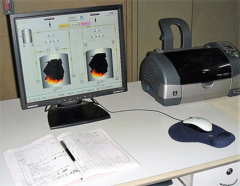 電廠爐內噴鈣脫硫控制系統終端